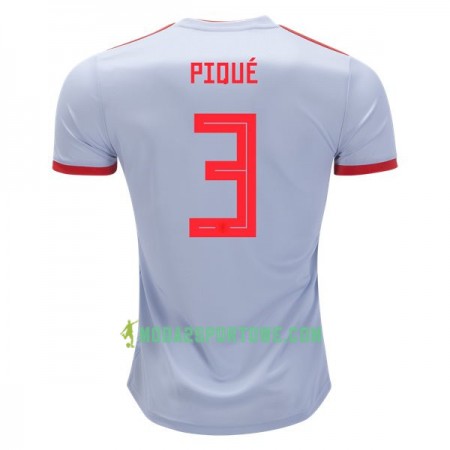 Koszulka Hiszpania Pique 3 Mistrzostwa Świata 2018 Wyjazdowe Stroje Piłkarskie